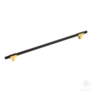778-320-Gold-Matt Black Ручка рейлинг, глянцевое золото/чёрный 320 мм