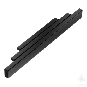9429 0224 AL6 Ручка накладная, чёрный 224 мм