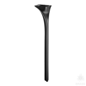 2399 0400 Matt Black Опора мебельная CRUZ ELIT,чёрный 400 мм