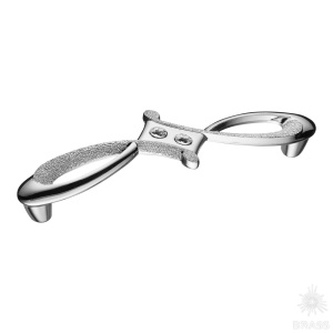 15.172.128.07 SWA DIA Ручка скоба с кристаллами Swarovski, глянцевый хром 128 мм