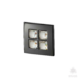 7164.0038.030 Ручка кнопка с кристаллами Swarovski, графитовый 