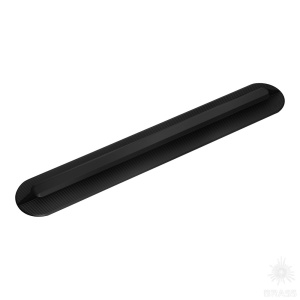 8010 0600 Matt Black Ручка скоба H-Line Alfa, чёрный 256-256 мм