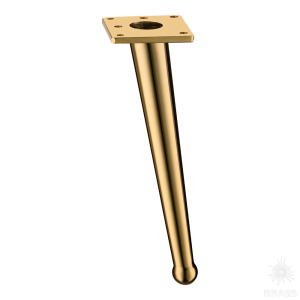 1180 0200 Gold Varak Опора мебельная BONE, матовое золото 200 мм
