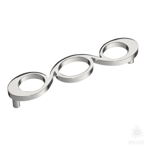 8117 0128 CR Ручка скоба, глянцевый хром 128 мм