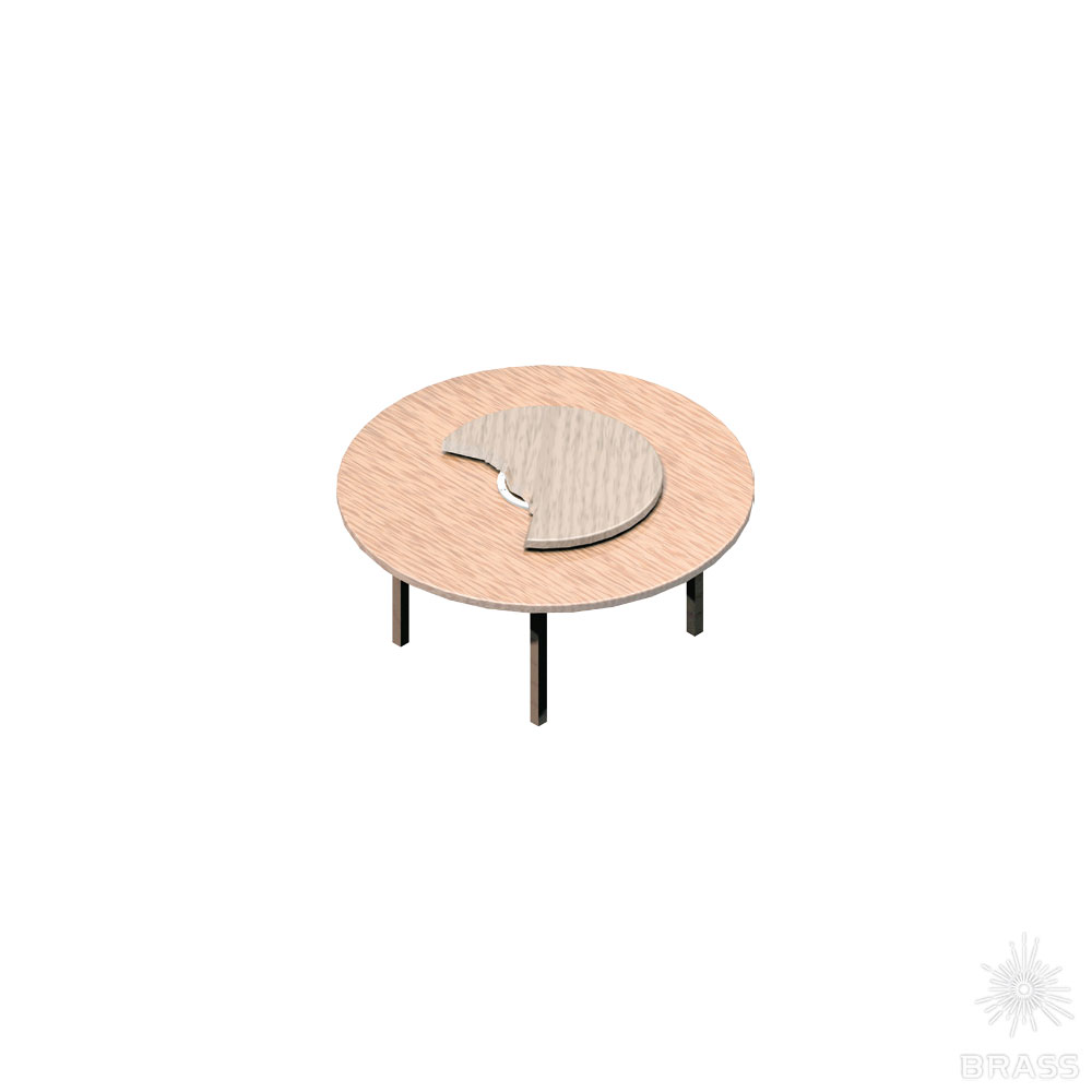 16.15.371-1 Поворотная платформа для стола «LAZY SUSAN», алюминий